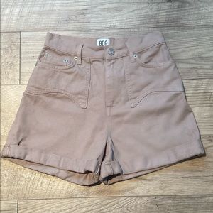 khaki high waisted shorts